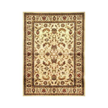 HOME DYNAMIX 43 X 62 In. Royalty Area Rug, Ivory 769924166930